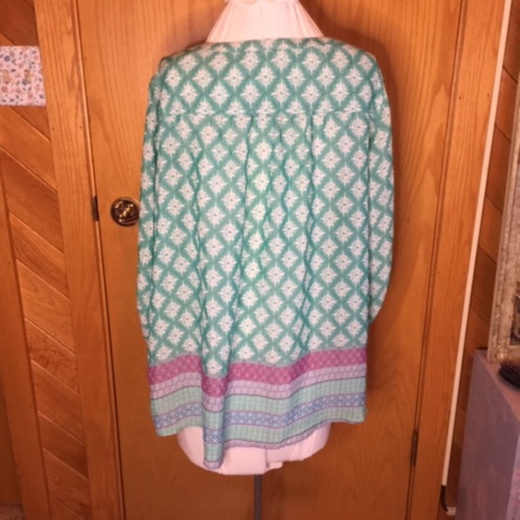 FADED GLORY Light teal top Size 2X - Picture 3 of 4